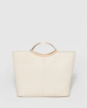 Ivory And Gold Jessie Clutch Bag