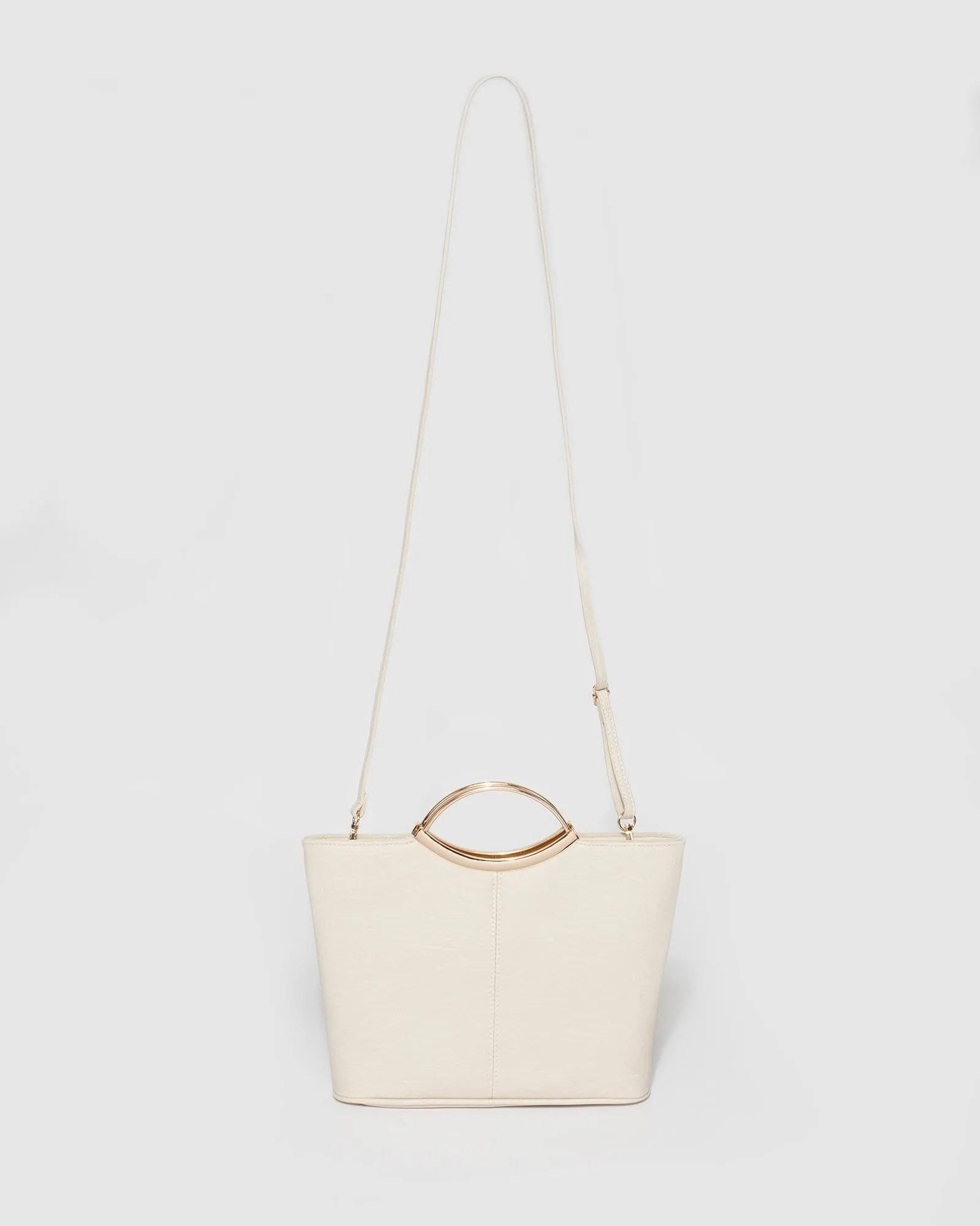 Ivory And Gold Jessie Clutch Bag