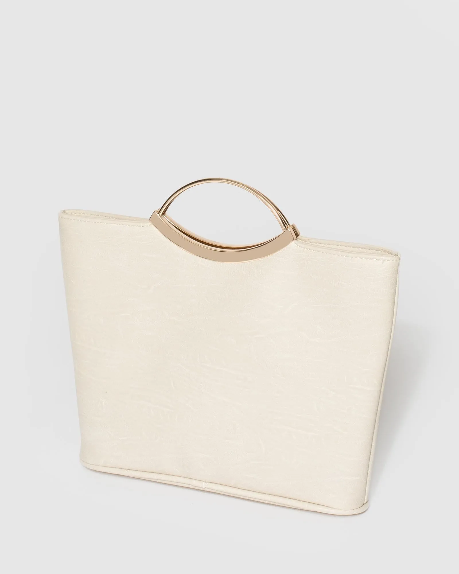 Ivory And Gold Jessie Clutch Bag