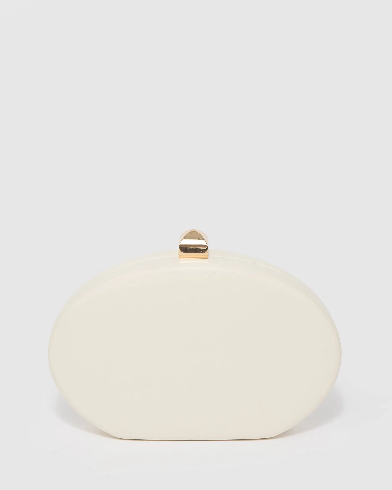 Ivory Gracie Hardcase Clutch Bag