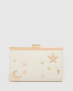 Ivory Junior Chain Handle Clutch Bag