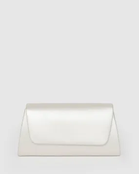 Ivory Leaha Evening Clutch Bag