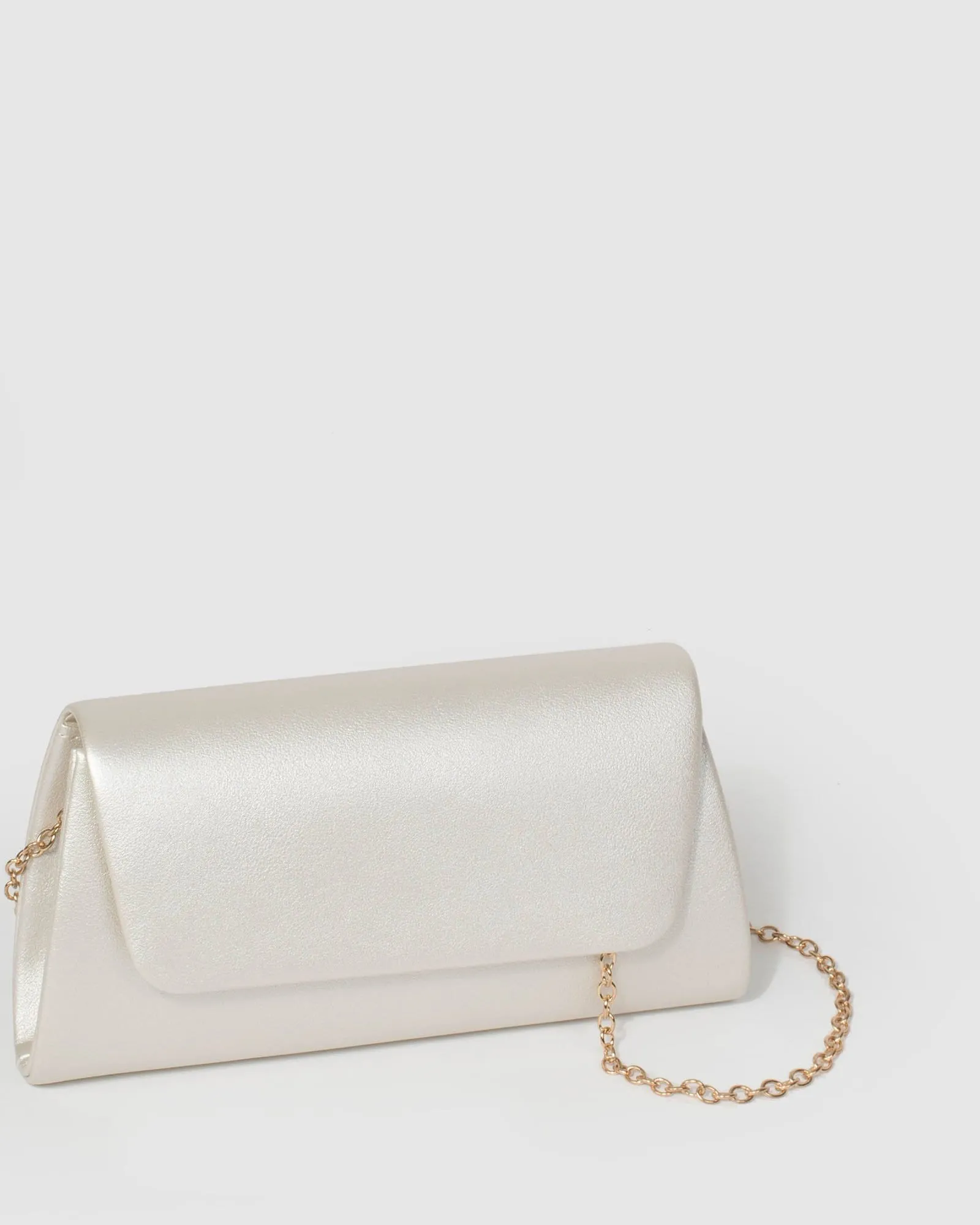 Ivory Leaha Evening Clutch Bag