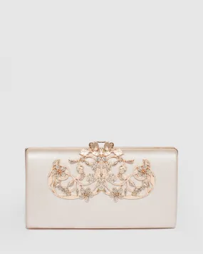 Ivory Victoria Clip Clutch Bag