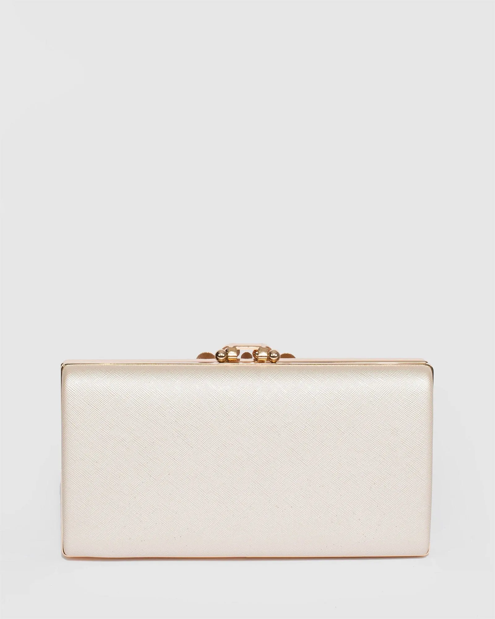 Ivory Victoria Clip Clutch Bag