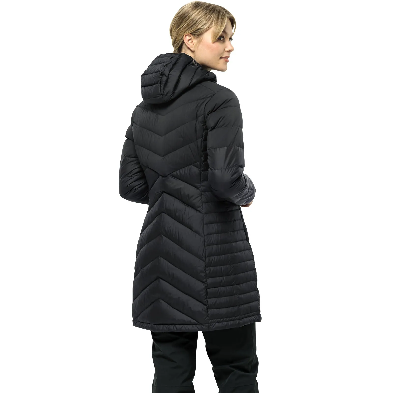 Jack Wolfskin Womens Tundra Down Padded Jacket  - Black - L