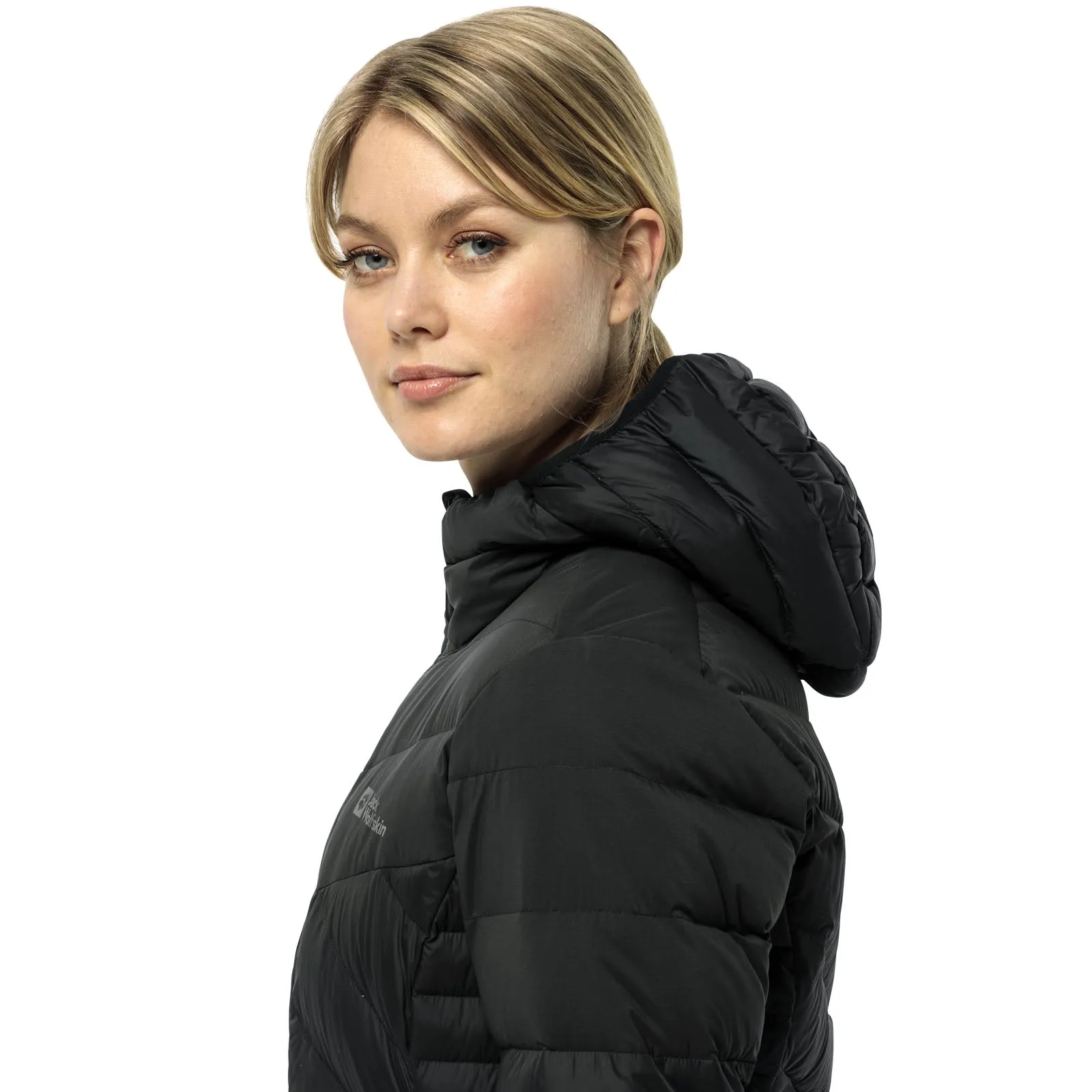 Jack Wolfskin Womens Tundra Down Padded Jacket  - Black - L