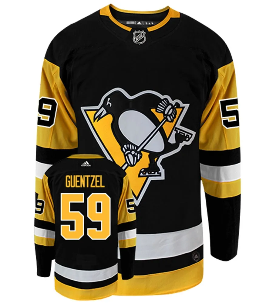 Jake Guentzel Pittsburgh Penguins Adidas Authentic Home NHL Hockey Jersey     