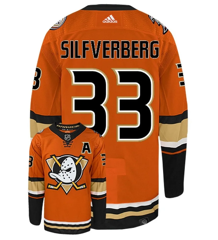 Jakob Silfverberg Anaheim Ducks Adidas Primegreen Authentic NHL Hockey Jersey     