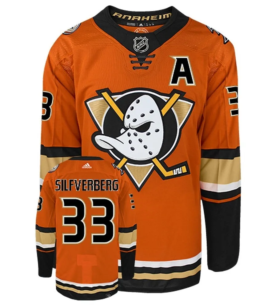 Jakob Silfverberg Anaheim Ducks Adidas Primegreen Authentic NHL Hockey Jersey     