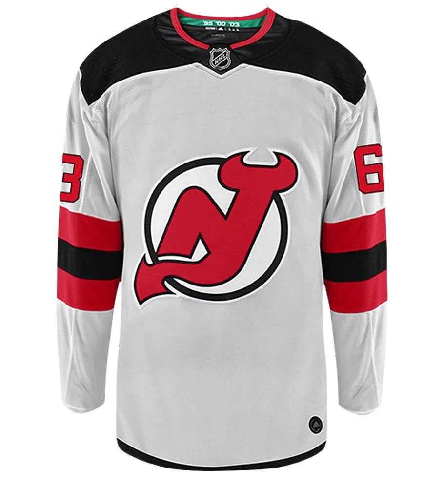 Jesper Bratt New Jersey Devils Adidas Authentic Away NHL Hockey Jersey     