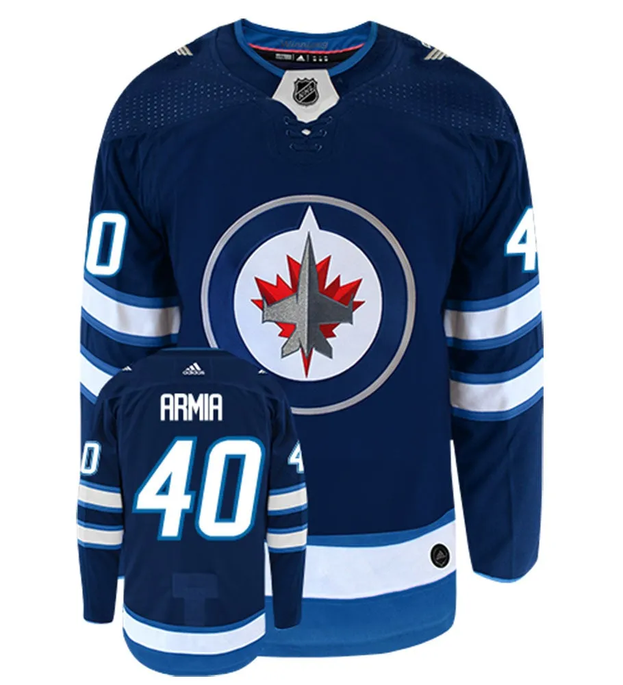 Joel Armia Winnipeg Jets Adidas Authentic Home NHL Hockey Jersey     