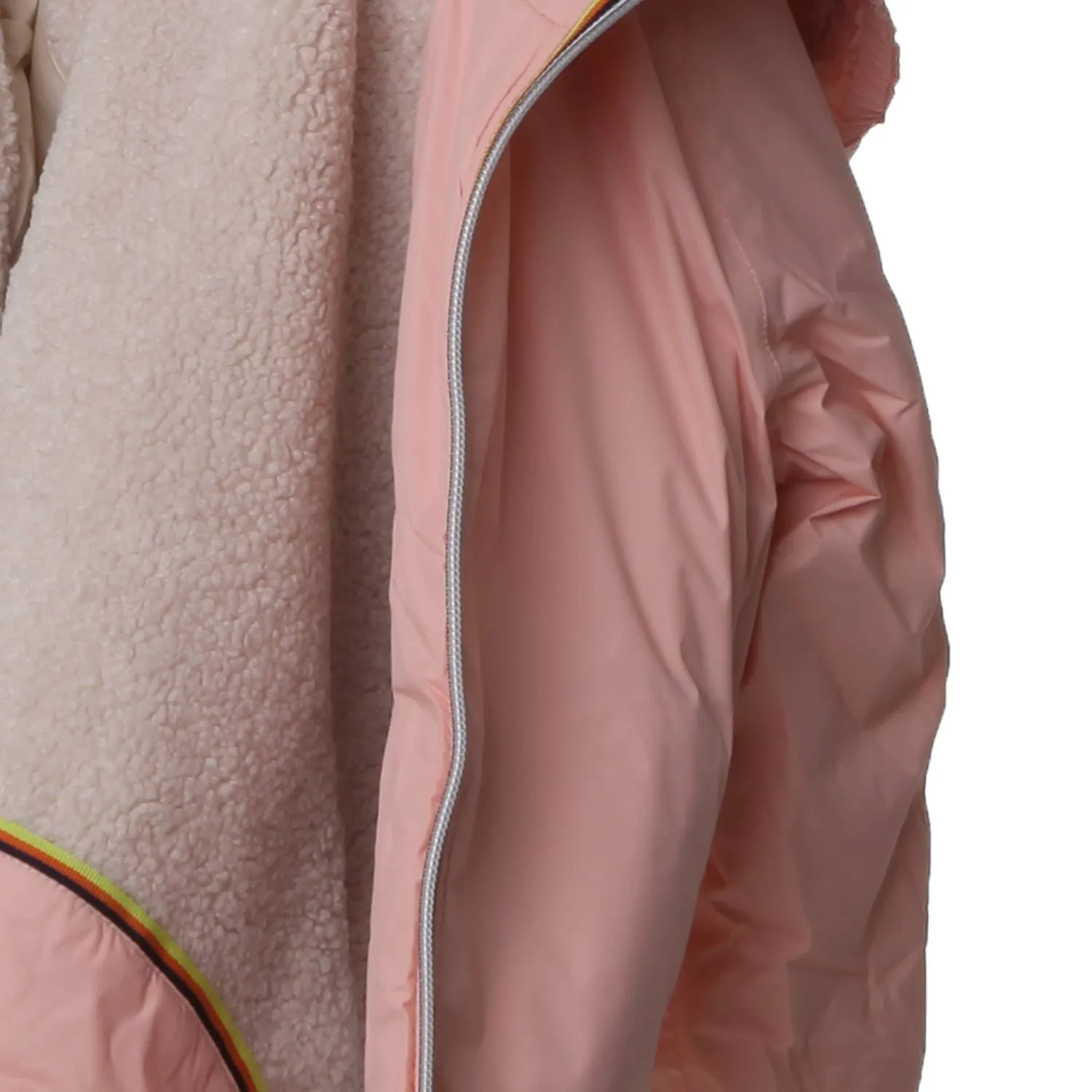 K-Way Light Pink Claudine Orsetto Jacket For Little Girl