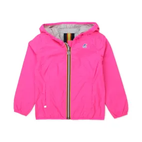 K-Way Lily Plus Double Fluo Fuchsia And Gray Jacket