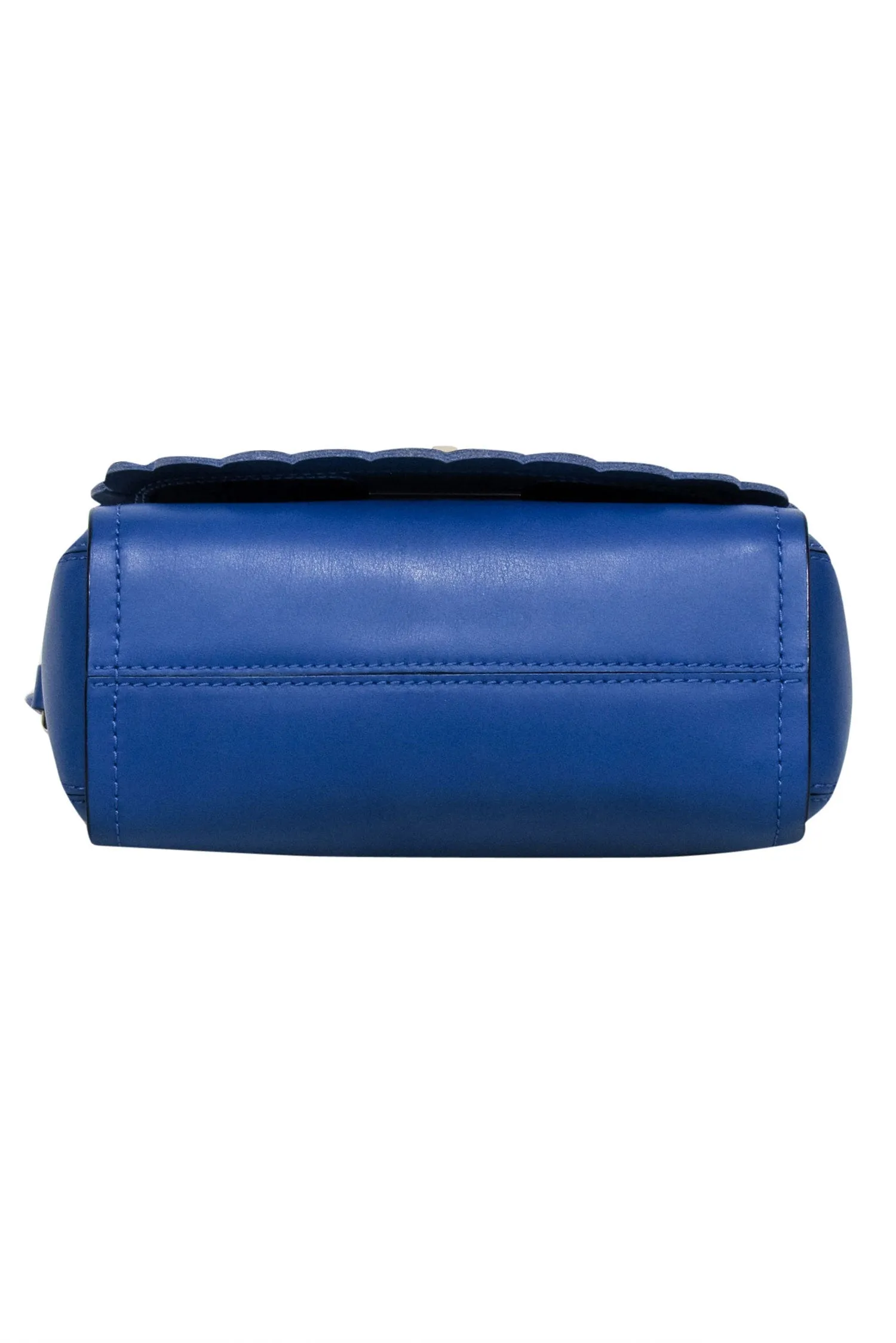 Kate Spade - Cobalt Blue Leather Scalloped Edge Crossbody Bag