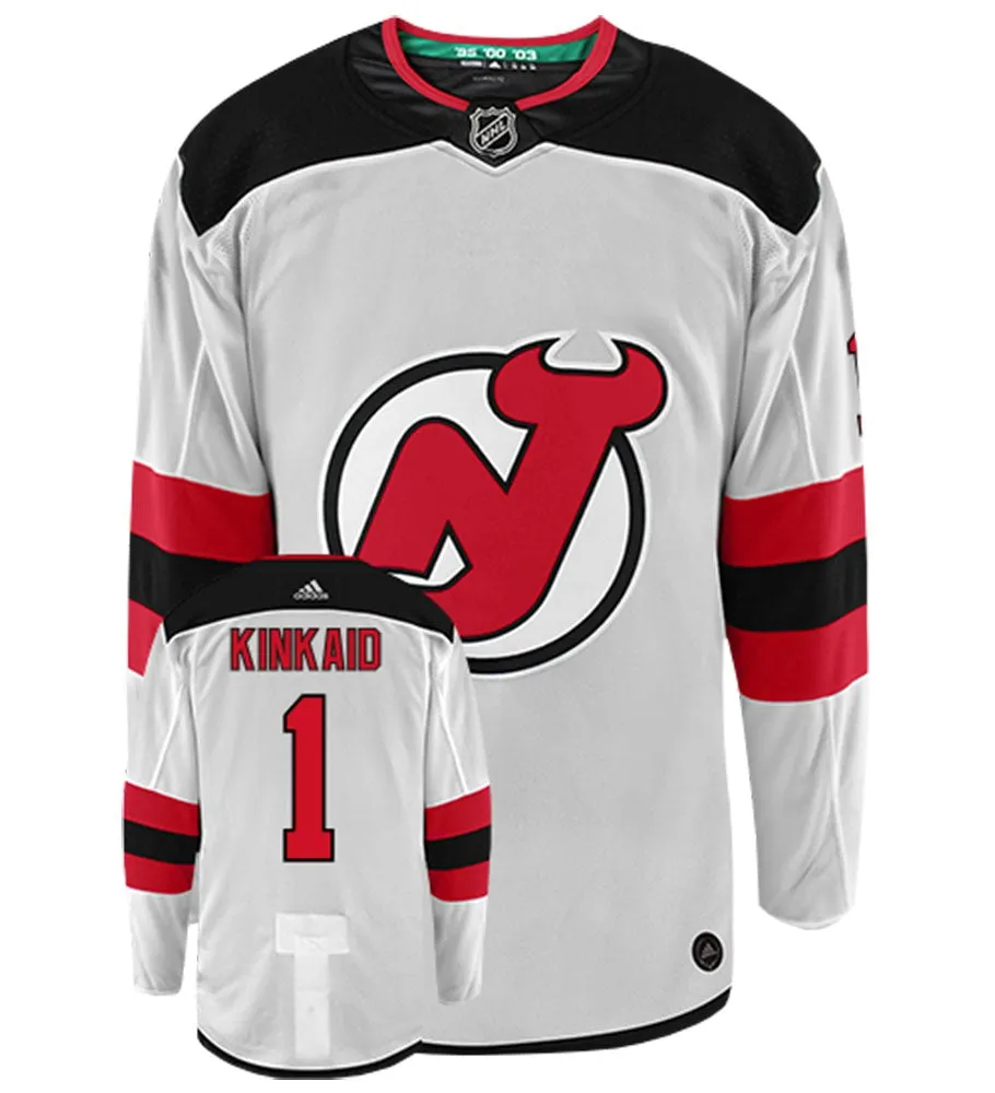 Keith Kinkaid New Jersey Devils Adidas Authentic Away NHL Hockey Jersey     