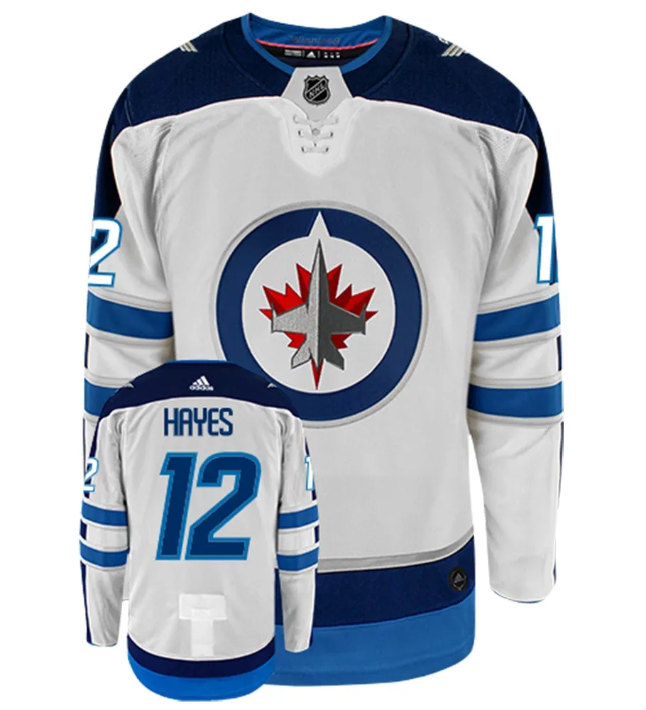 Kevin Hayes Winnipeg Jets Adidas Authentic Away NHL Hockey Jersey     