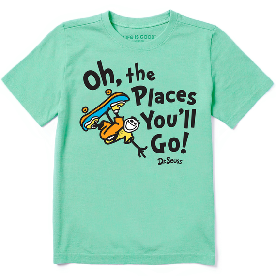 Kids Oh the Places Jake Skateboard  Crusher Tee