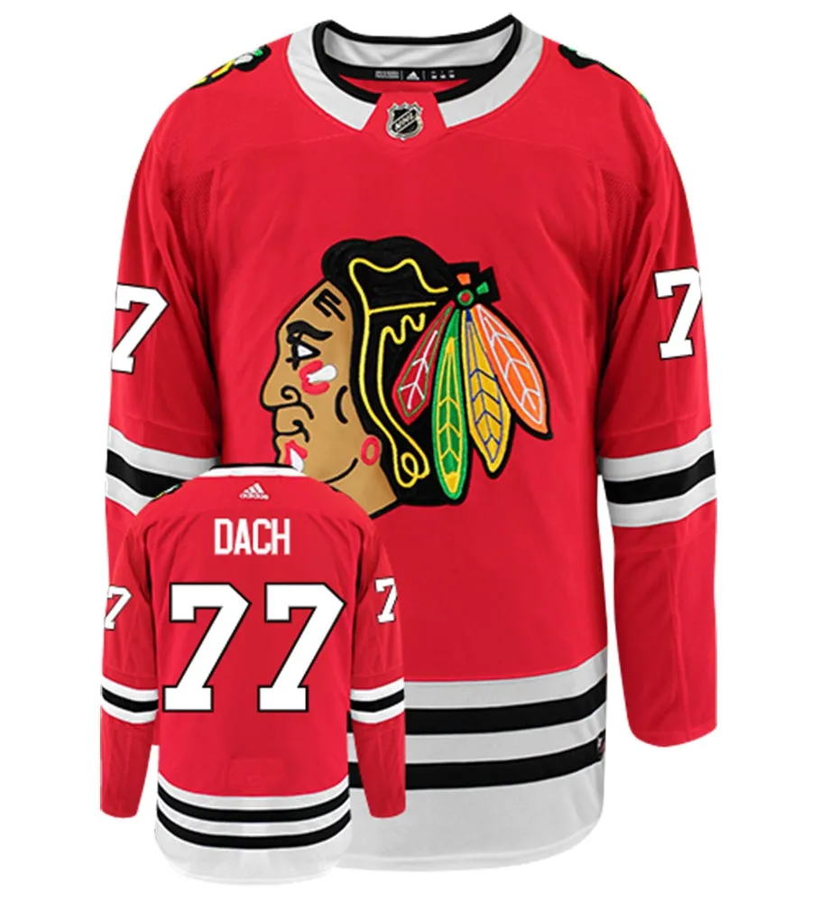 Kirby Dach Chicago Blackhawks Adidas Authentic Home NHL Hockey Jersey     