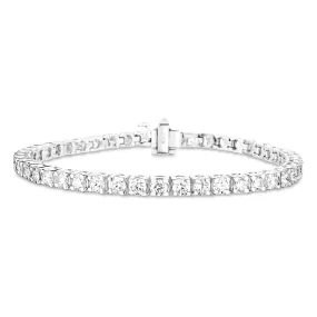 Lab Grown 2.00 Cttw. White Gold Diamond Tennis Bracelet