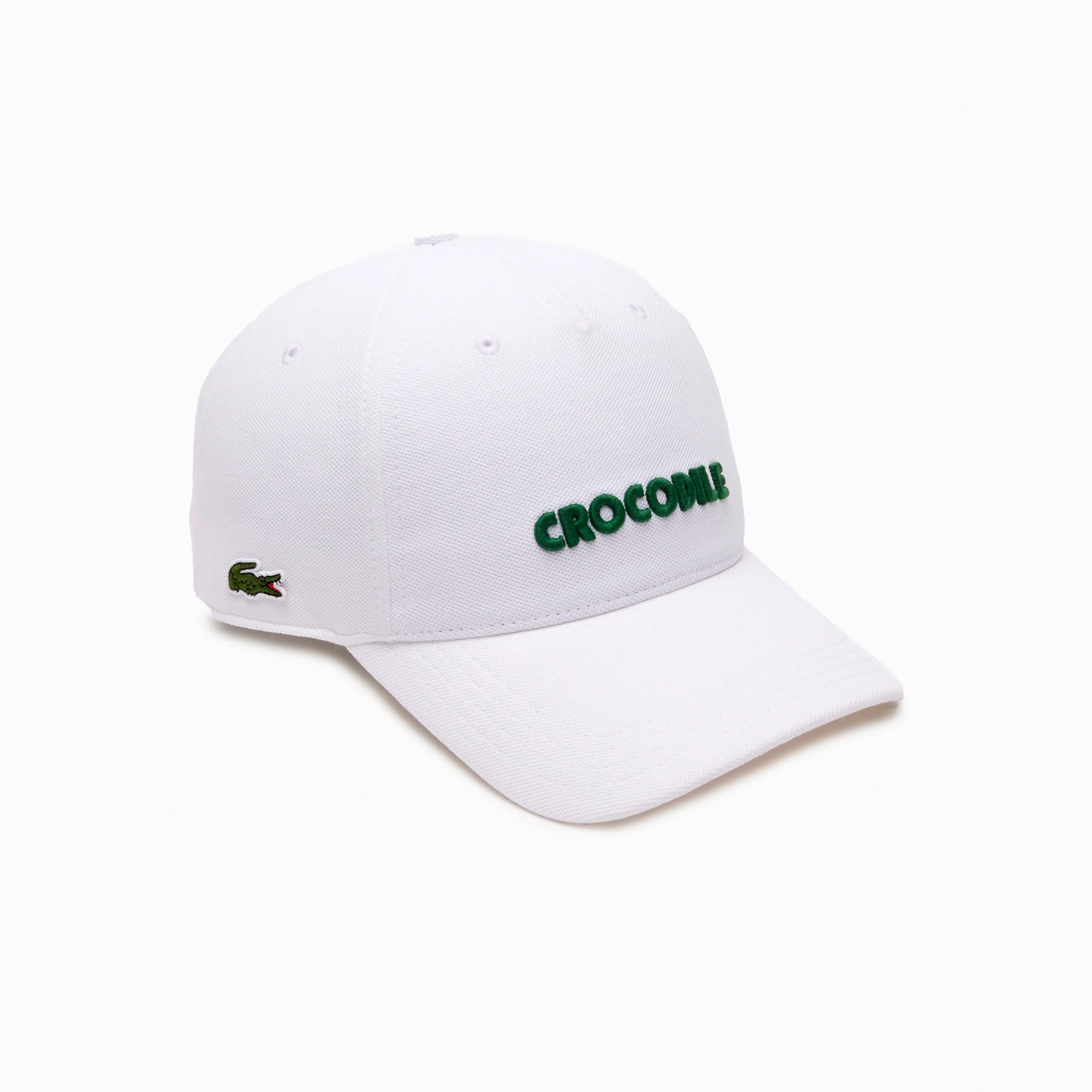 LACOSTE BASEBALL CAP WITH 3D EMBROIDERY WHITE - RK0341