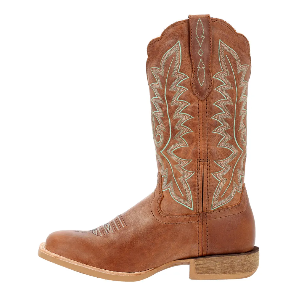 Lady Rebel Pro Embroidered Square Toe Cowboy Boots