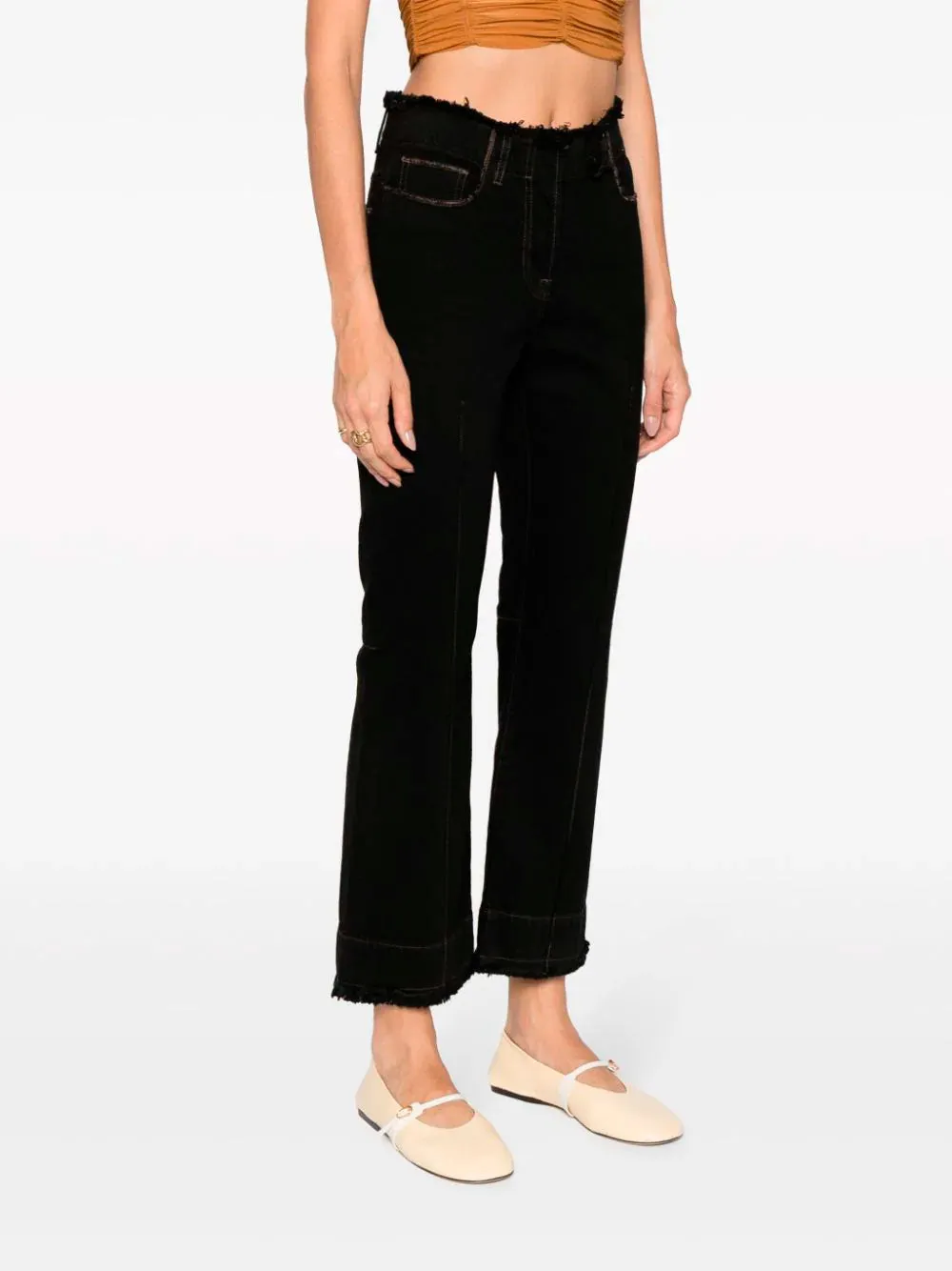 Le de Nimes Linon court cropped jeans