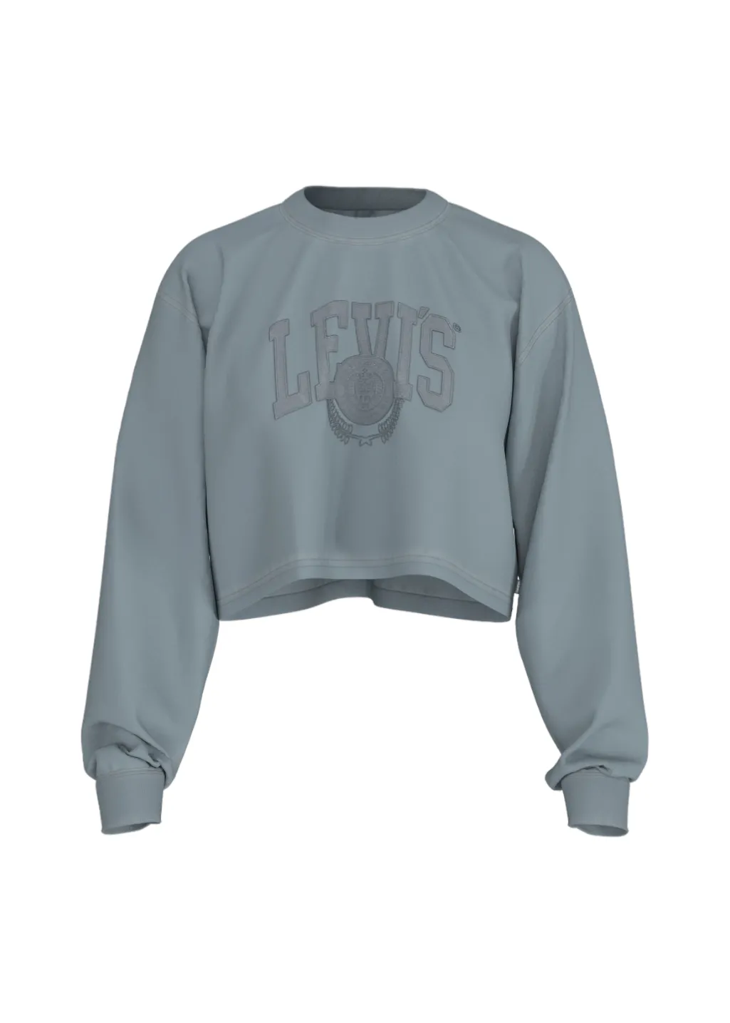 Levi's - GR Crop LS Football Tee - Applique Varsity Logo Gd Arona