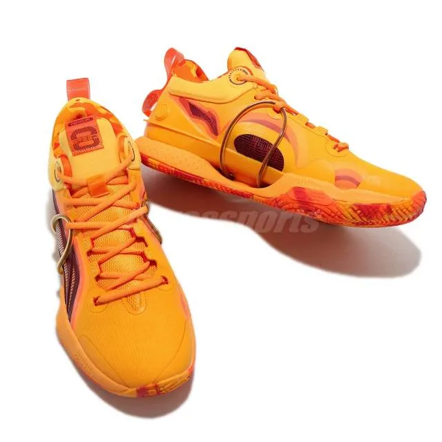 Li ning speed viii premium 8 radiant yellow orange men basketball shoe abar071-6