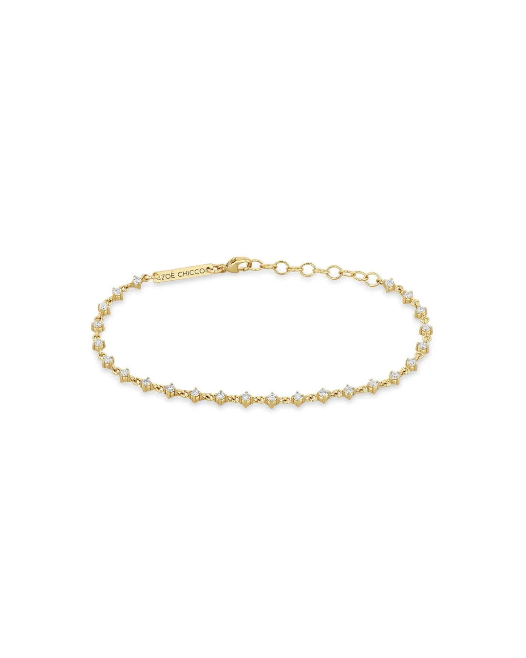     Linked Prong Diamond Tennis Bracelet    --    