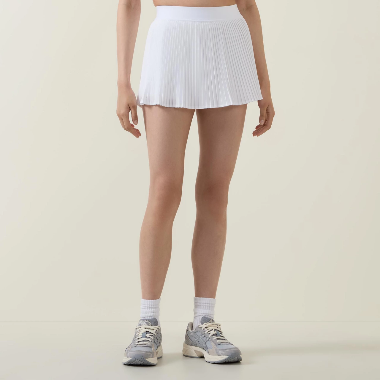 LULULEMON Varsity High-Rise Pleated Tennis Skirt - White