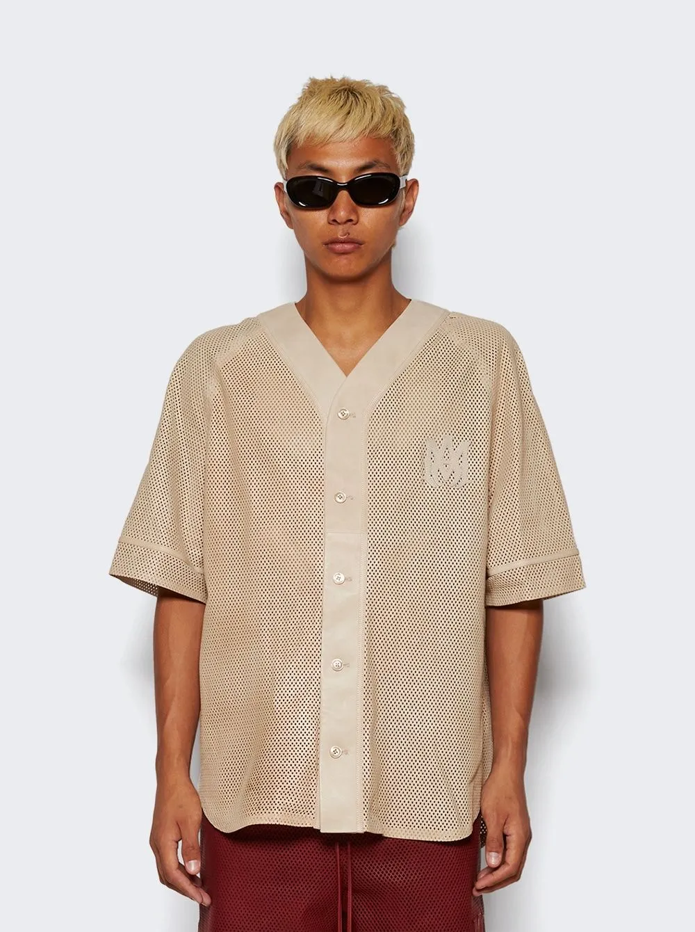 MA PERFORATED BASEBALL SHIRT