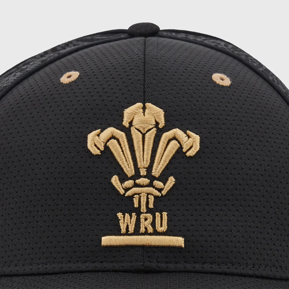 Macron Wales Rugby Baseball Cap Black