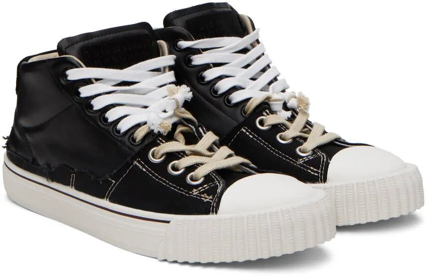 Maison Margiela Black New Evolution Mid Sneakers