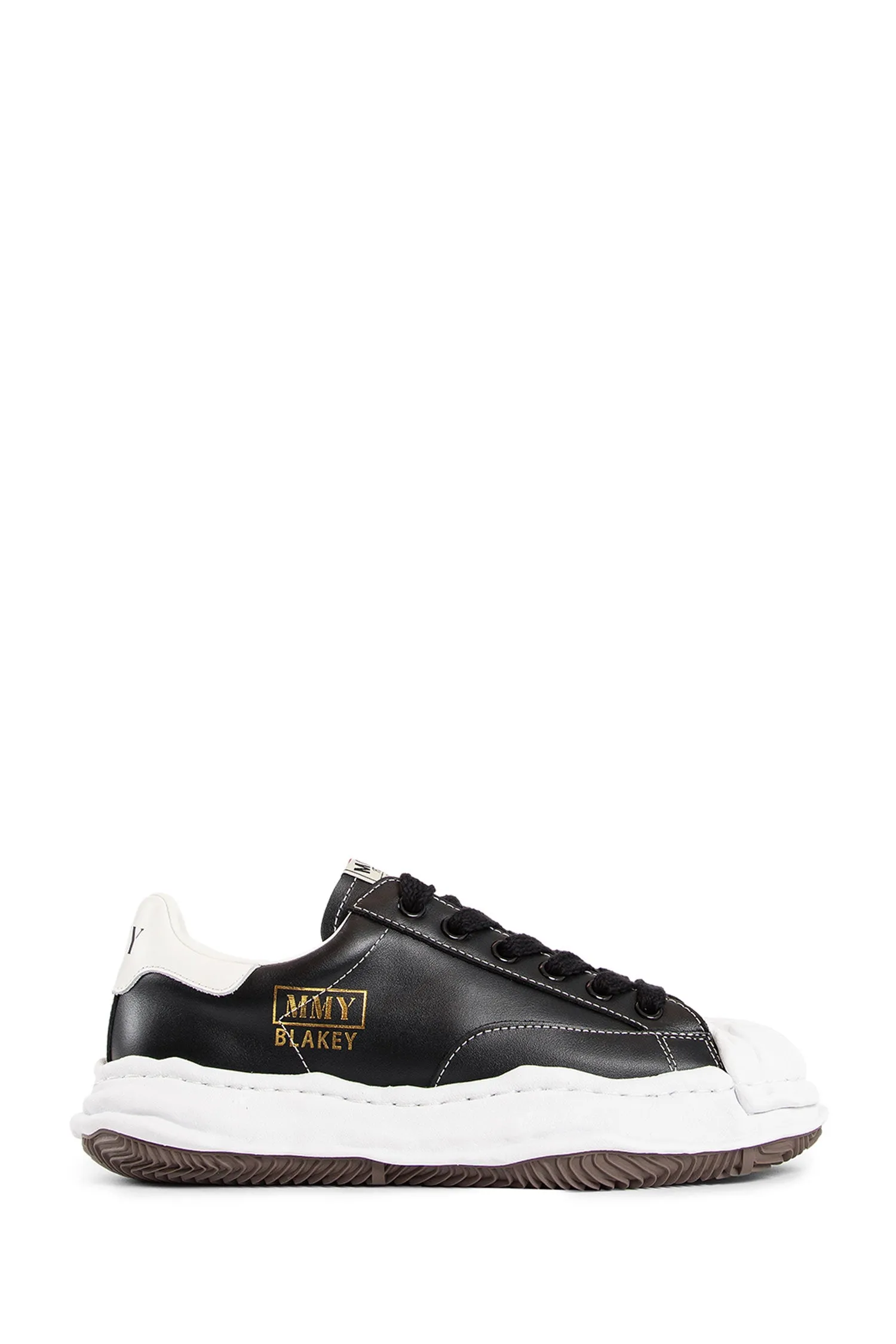 maison mihara yasuhiro blakey leather low-top sneakers