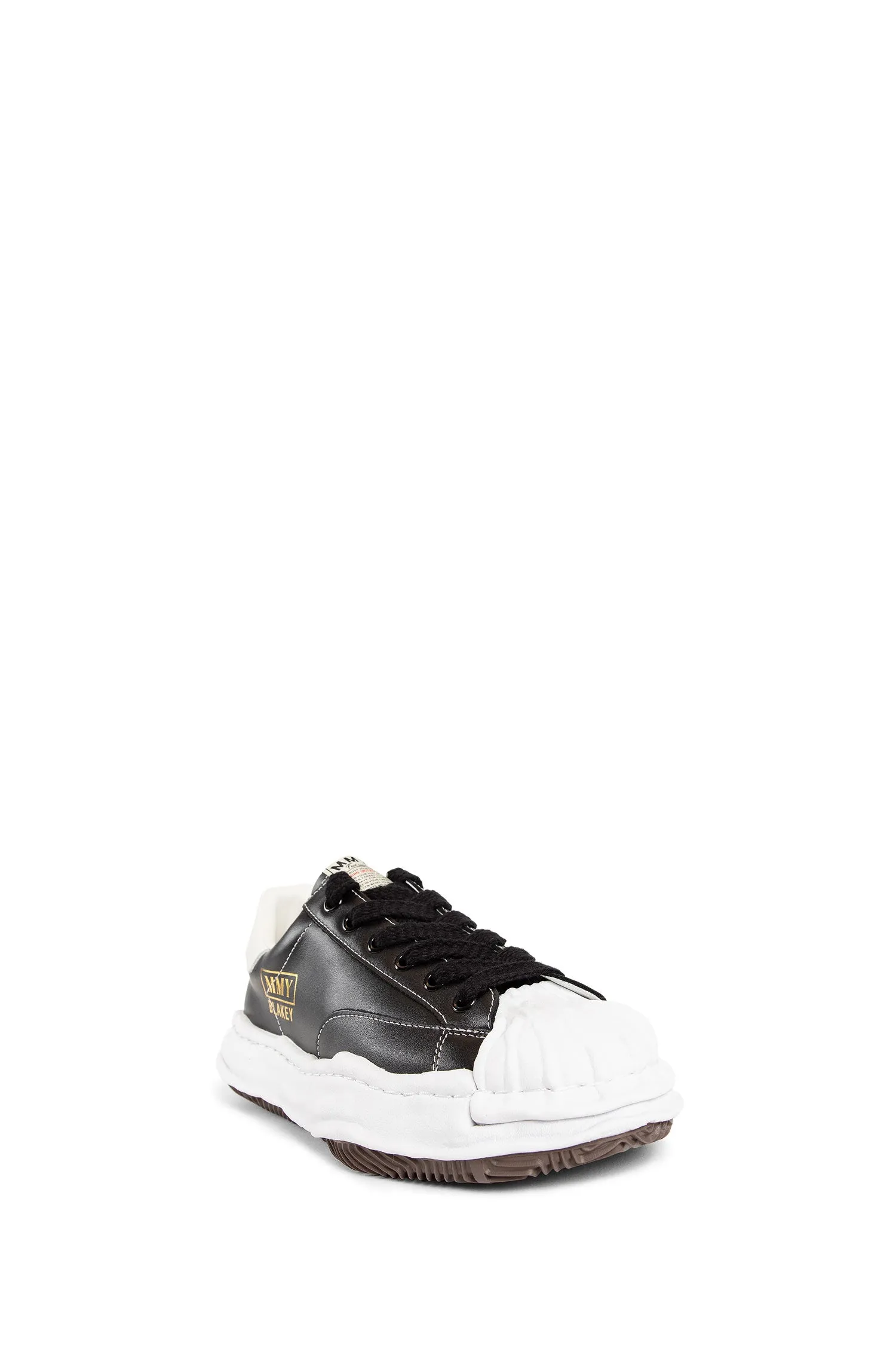 maison mihara yasuhiro blakey leather low-top sneakers