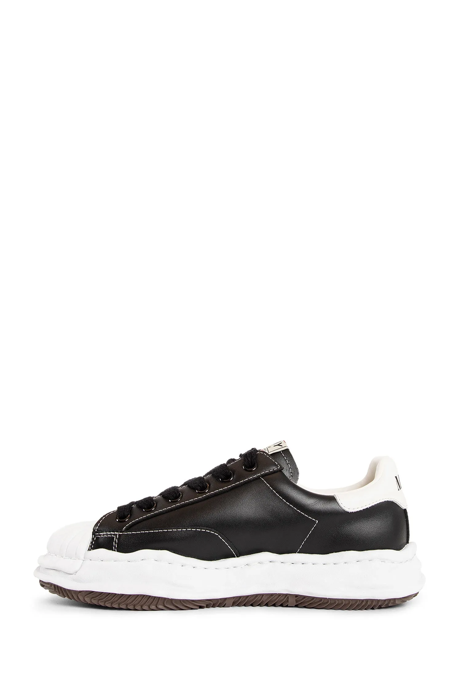 maison mihara yasuhiro blakey leather low-top sneakers