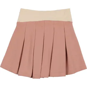 Maniere Tennis Club Pleated Short Skirt, Mauve