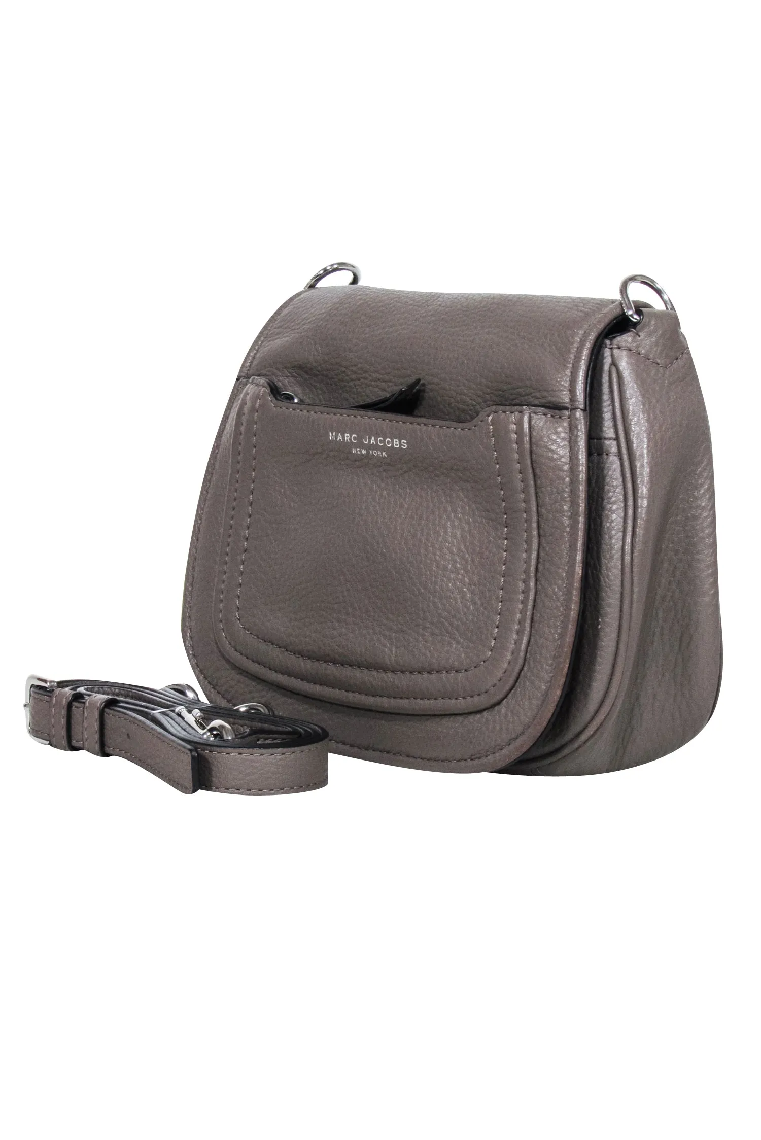 Marc Jacobs - Taupe Pebbled Leather Crossbody Bag