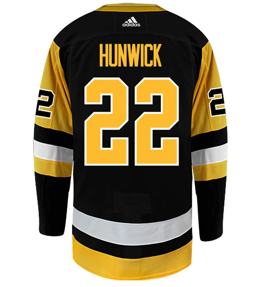 Matt Hunwick Pittsburgh Penguins Adidas Authentic Home NHL Hockey Jersey     