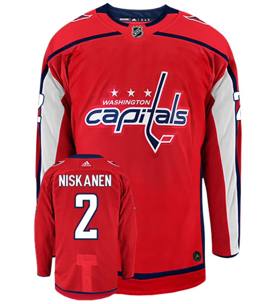 Matt Niskanen Washington Capitals Adidas Authentic Home NHL Hockey Jersey     