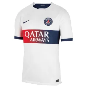 Men's Paris Saint-Germain 2023/24 Stadium Away Nike Dri-FIT Soccer Jersey - White/Midnight Navy