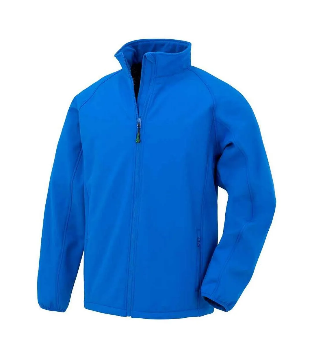 Mens printable soft shell jacket royal blue Result Genuine Recycled