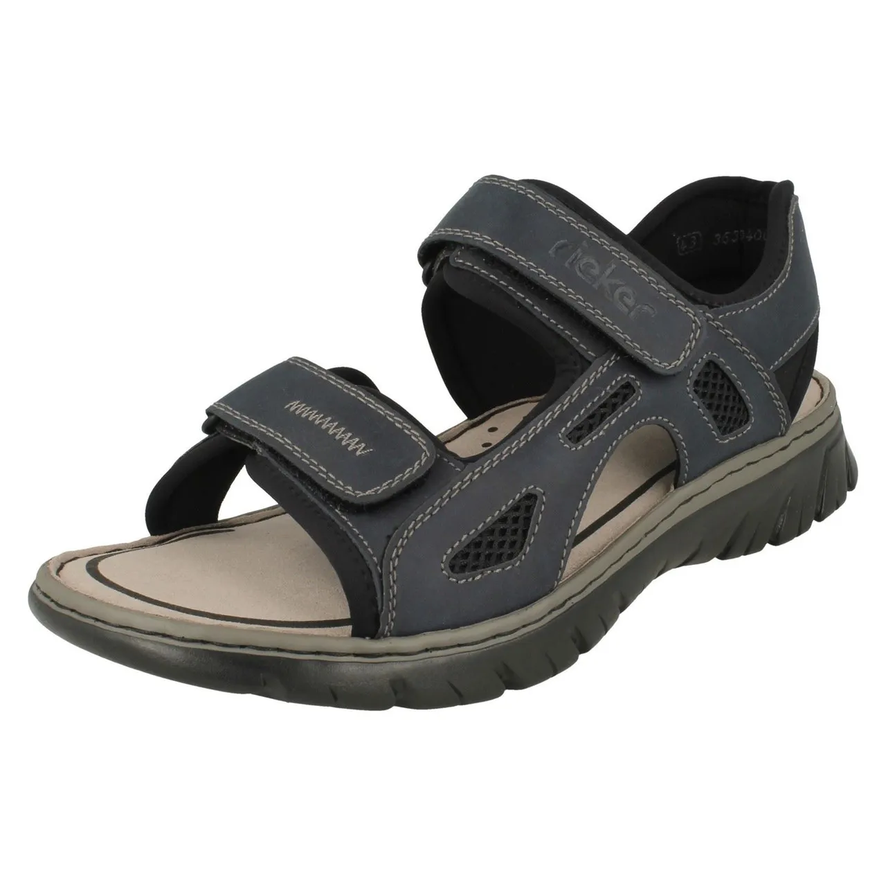 Mens Rieker Light Weight Adjustable Sandals 26761