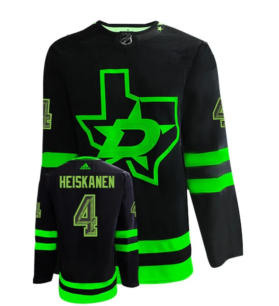 Miro Heiskanen Dallas Stars Adidas Primegreen Authentic NHL Hockey Jersey     