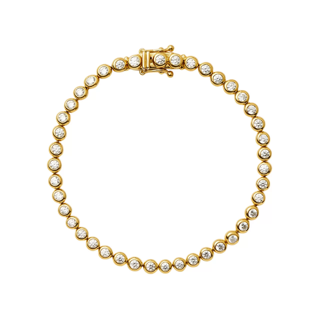 MISSOMA Classic Tennis Round Bracelet - Gold