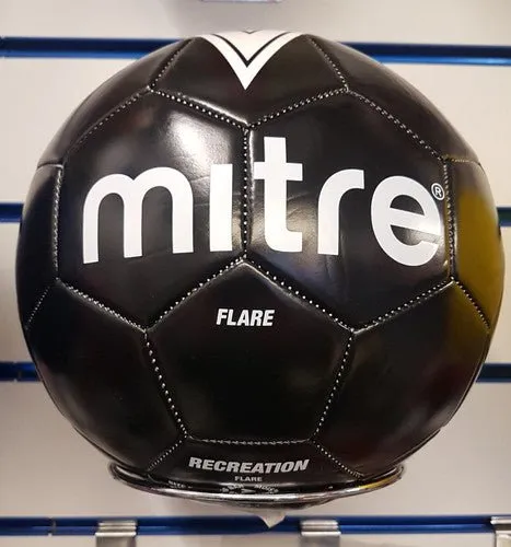 MITRE FLARE BLACK SOCCER BALL