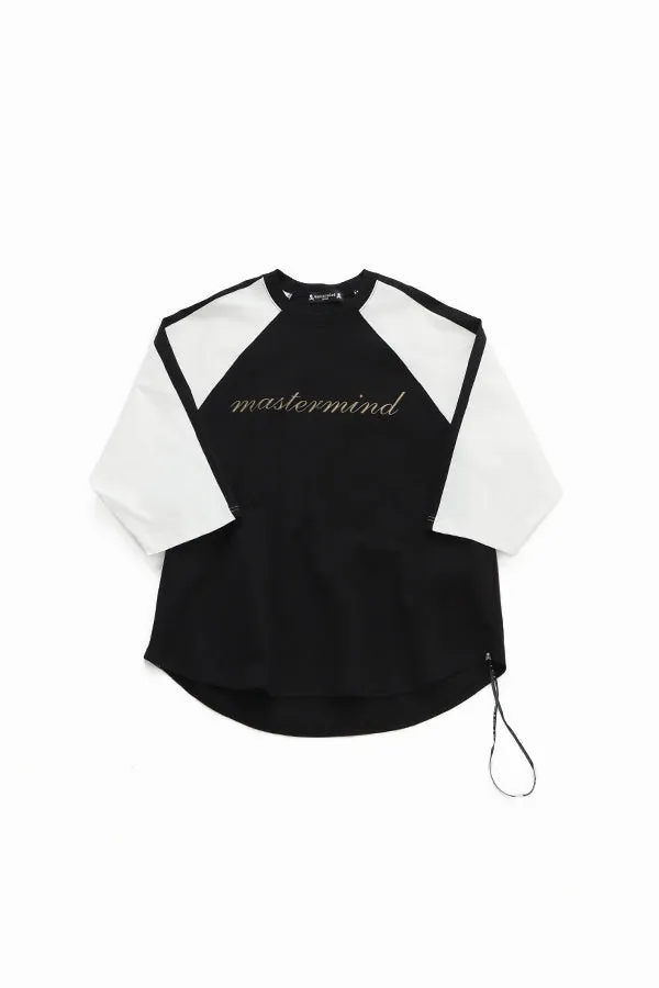 MJ BOXY EMBROIDERY-ISH BASEBALL TEE