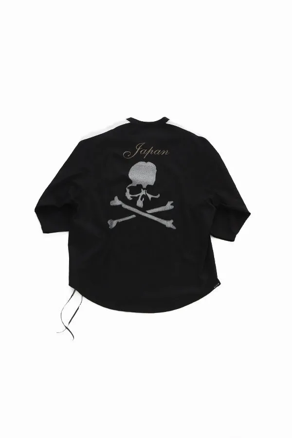 MJ BOXY EMBROIDERY-ISH BASEBALL TEE