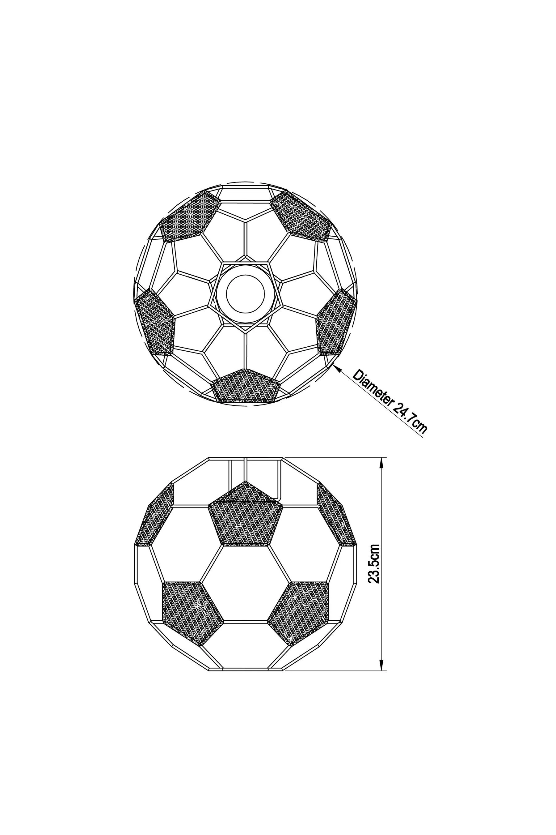 Monochrome Easy Fit Football Shade